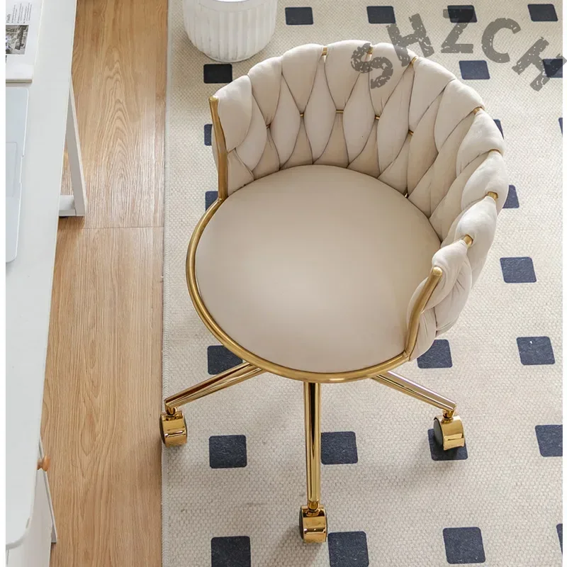 Beauty And Makeup Studio - Silla de Maquillaje Ergonómica Tapizada en
