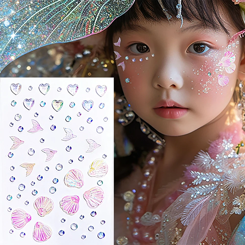 Beauty Gems Makeup - Pegatinas Brillantes de Mariposa con Cristales