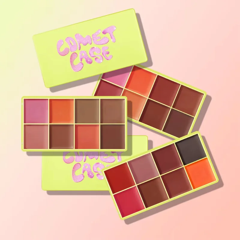 Highlighter Bronzer Palette - Crema para cejas, colorete, estuche curvo,