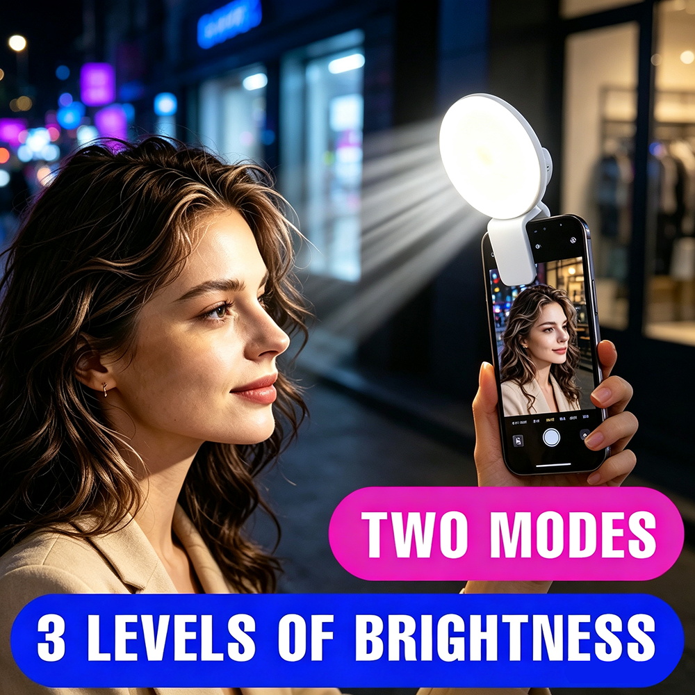 Beauty No Makeup - Luz de relleno portátil con clip