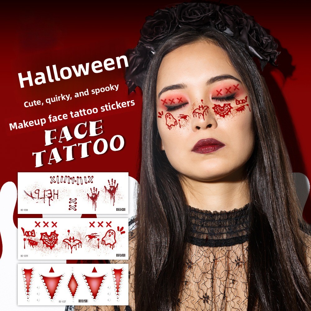 Beauty Halloween Makeup - 5 pegatinas de belleza para Halloween,