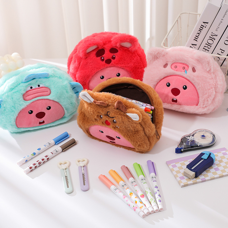 Beauty Makeup Case - Estuche de Lápices de Felpa con