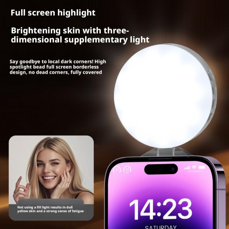 Beauty No Makeup - Luz de Relleno Magnética para Teléfono