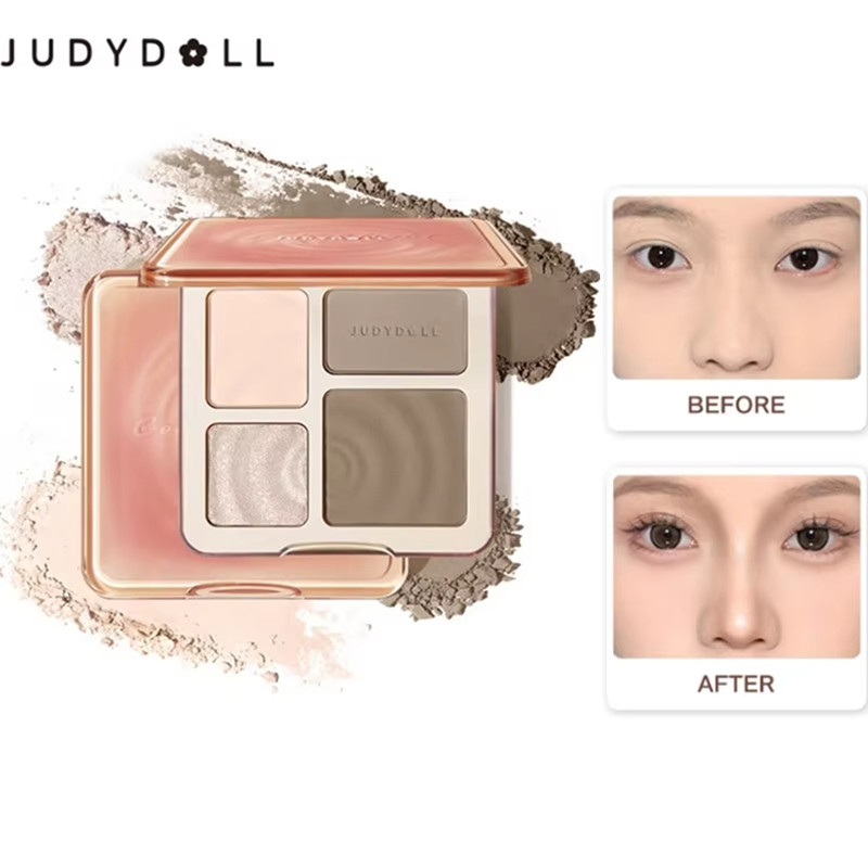 JUDYDOLL-Juego de paleta resal - Highlighter Bronzer Palette reseña y precio