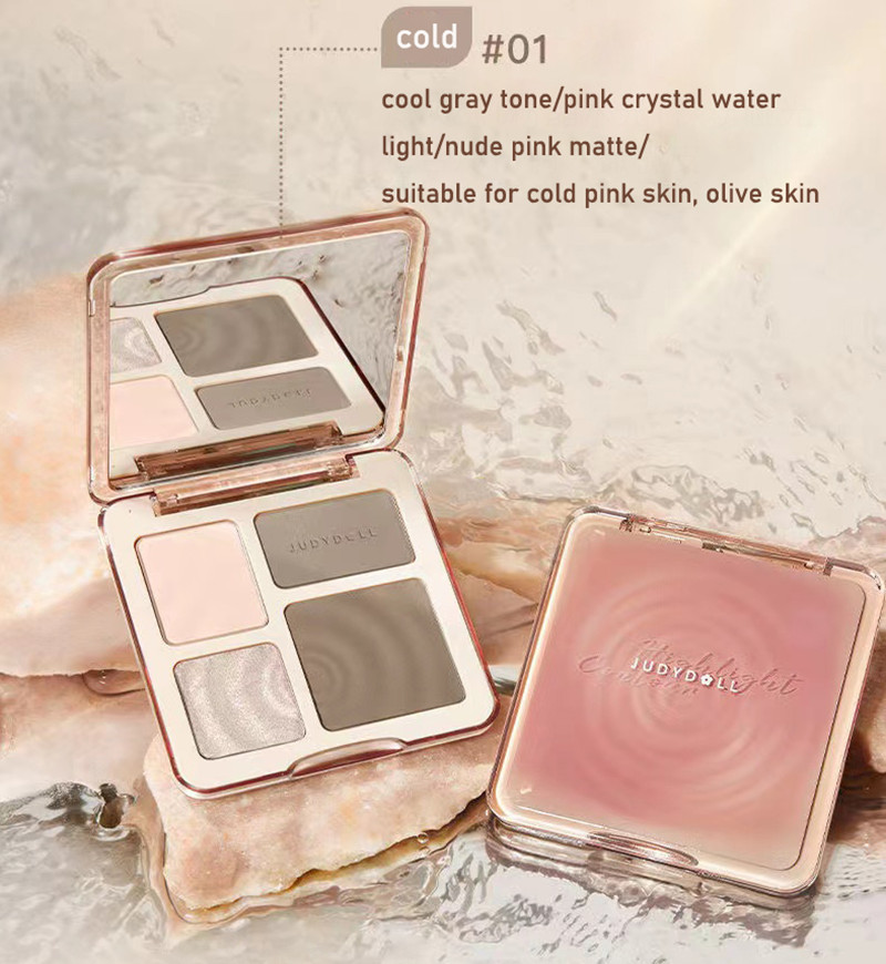 JUDYDOLL-Juego de paleta resal - Highlighter Bronzer Palette reseña y precio