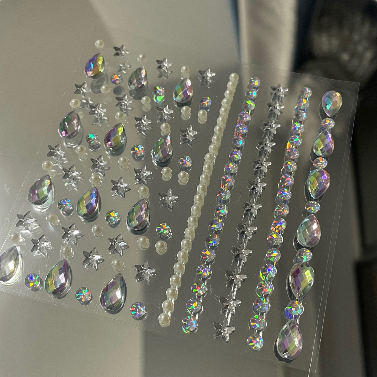 Pegatinas de diamantes de cris - Beauty Gems Makeup reseña y precio