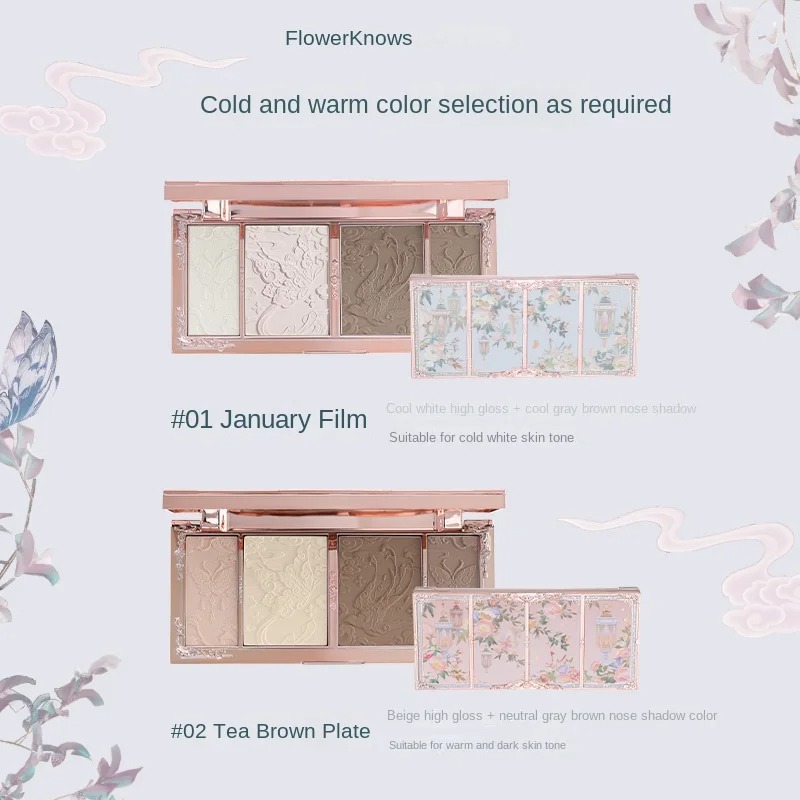 Flower Knows-maquillaje, Colla - Highlighter Bronzer Palette reseña y precio