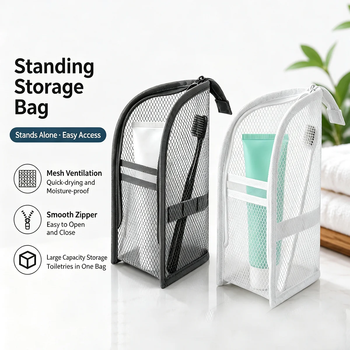 Bolsa de Aseo de Malla Vertica - Beauty Makeup Case reseña y precio