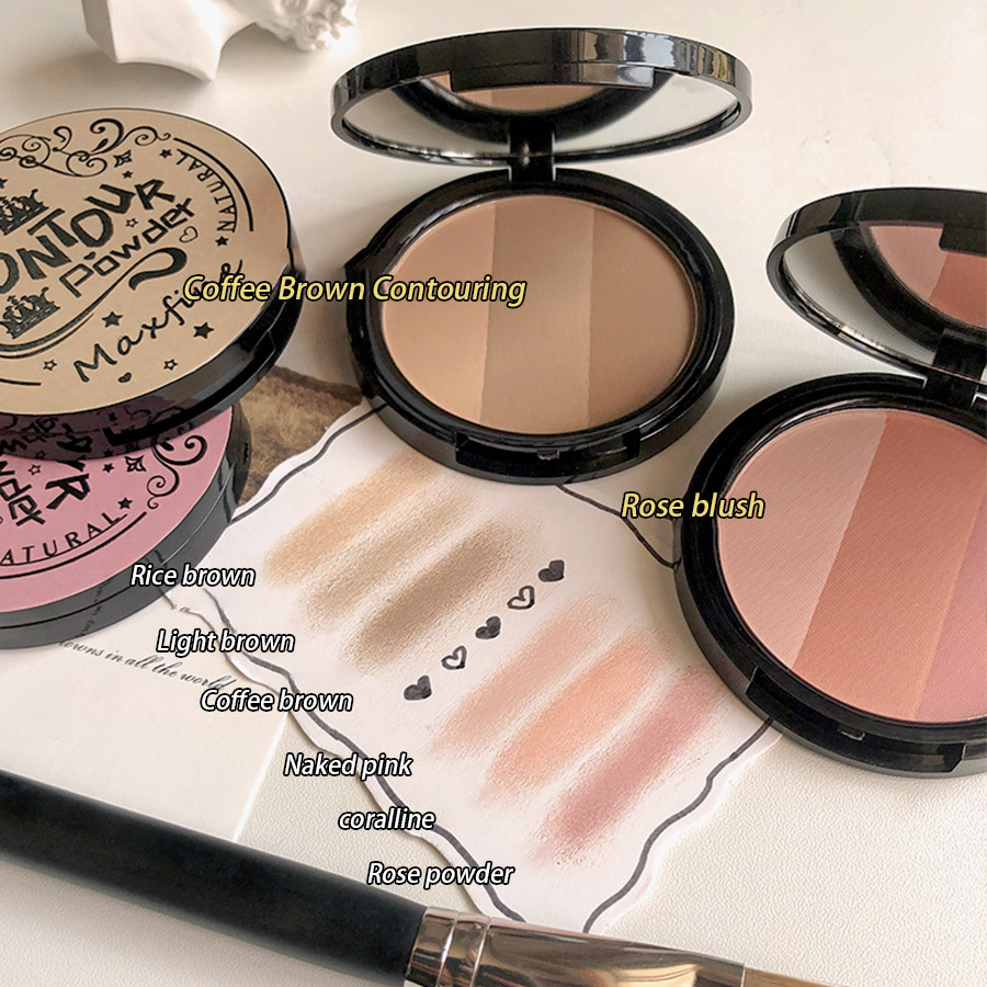 Bandeja de polvo 3 en 1, conto - Highlighter Bronzer Palette reseña y precio