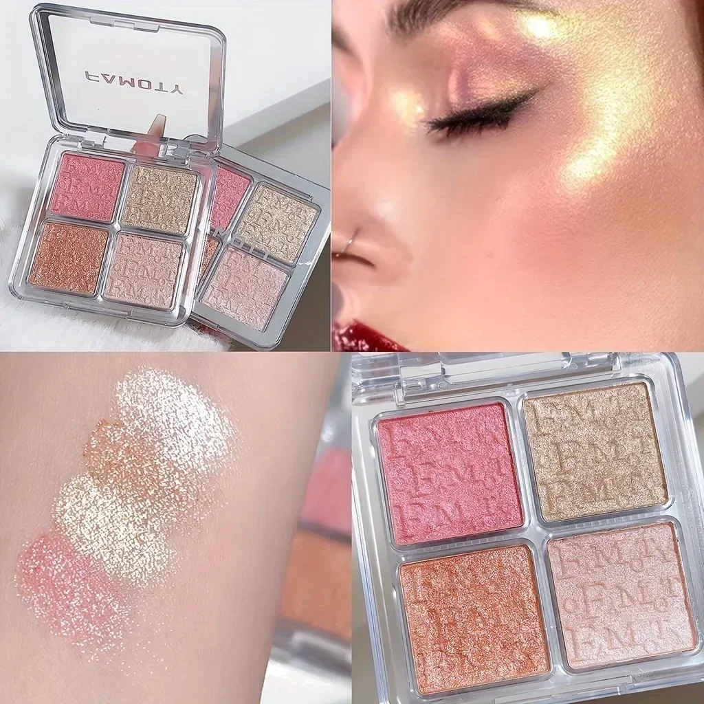 Paleta de 4 Colores FAMOTY Dia - Highlighter Bronzer Palette reseña y precio