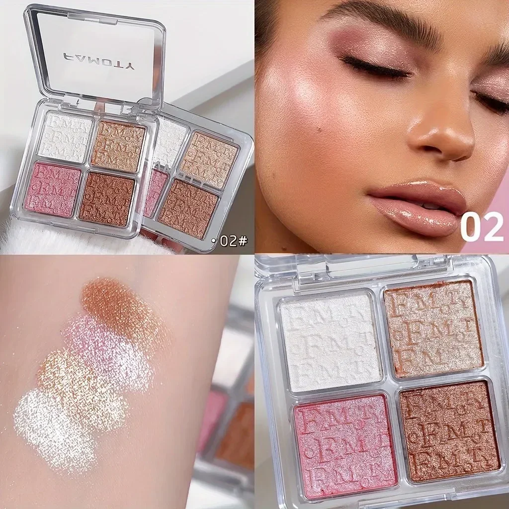 Paleta de 4 Colores FAMOTY Dia - Highlighter Bronzer Palette reseña y precio