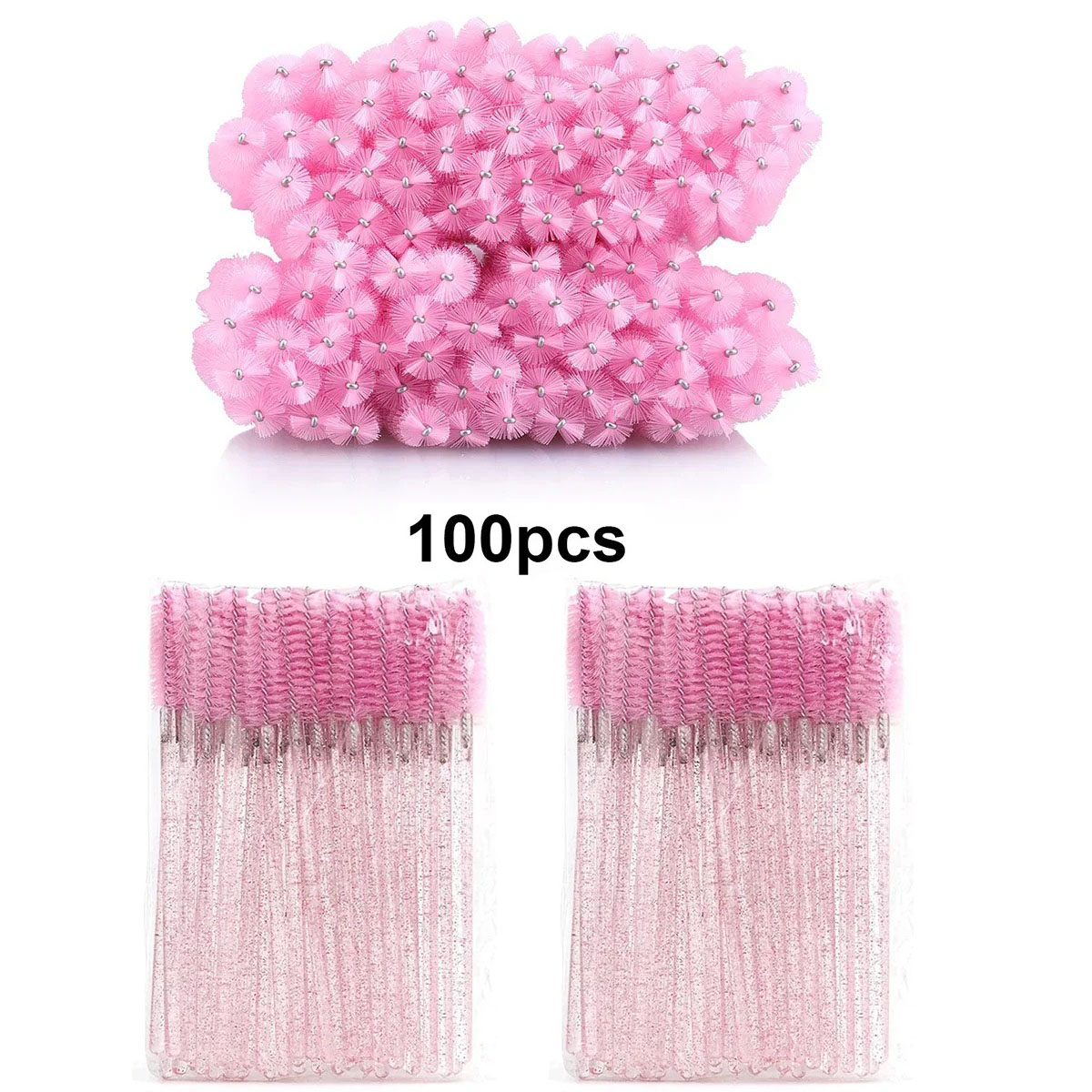 100 Uds cepillos de pestañas d - Beauty Makeup Brands reseña y precio