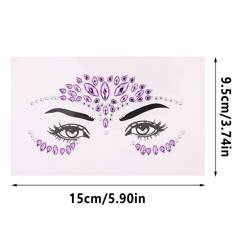 Juego de 5 pegatinas faciales  - Beauty Gems Makeup reseña y precio
