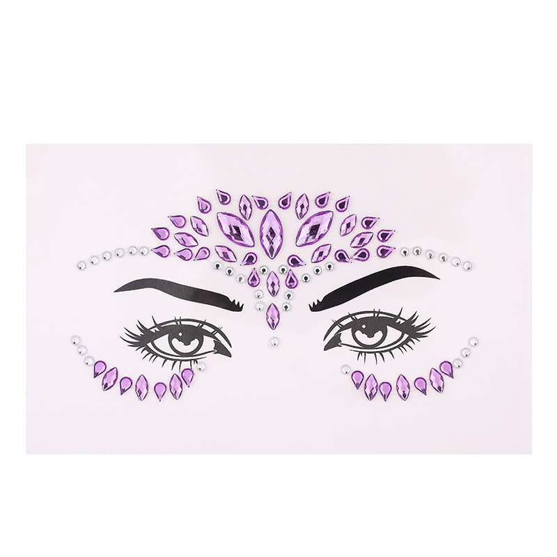 Juego de 5 pegatinas faciales  - Beauty Gems Makeup reseña y precio