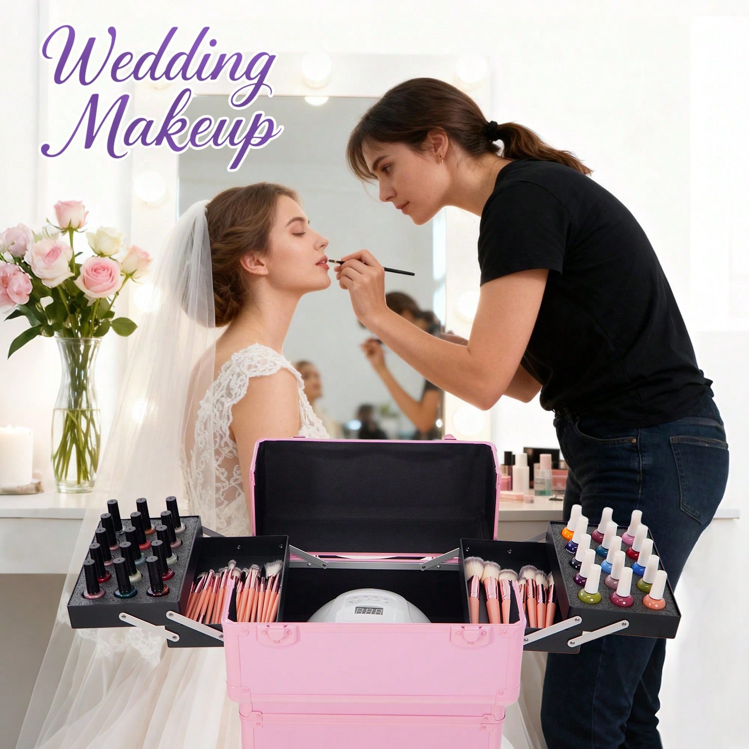 Maleta de Maquillaje con Rueda - Beauty Makeup Case reseña y precio