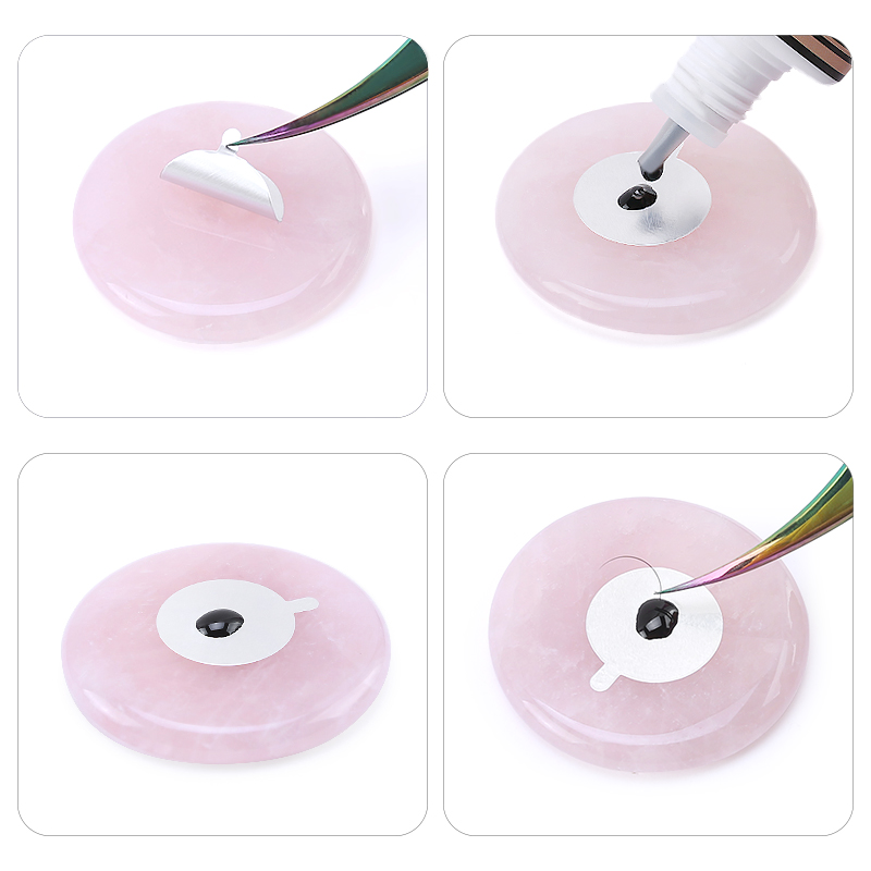 Paleta de pegamento para exten - Beauty Gems Makeup reseña y precio