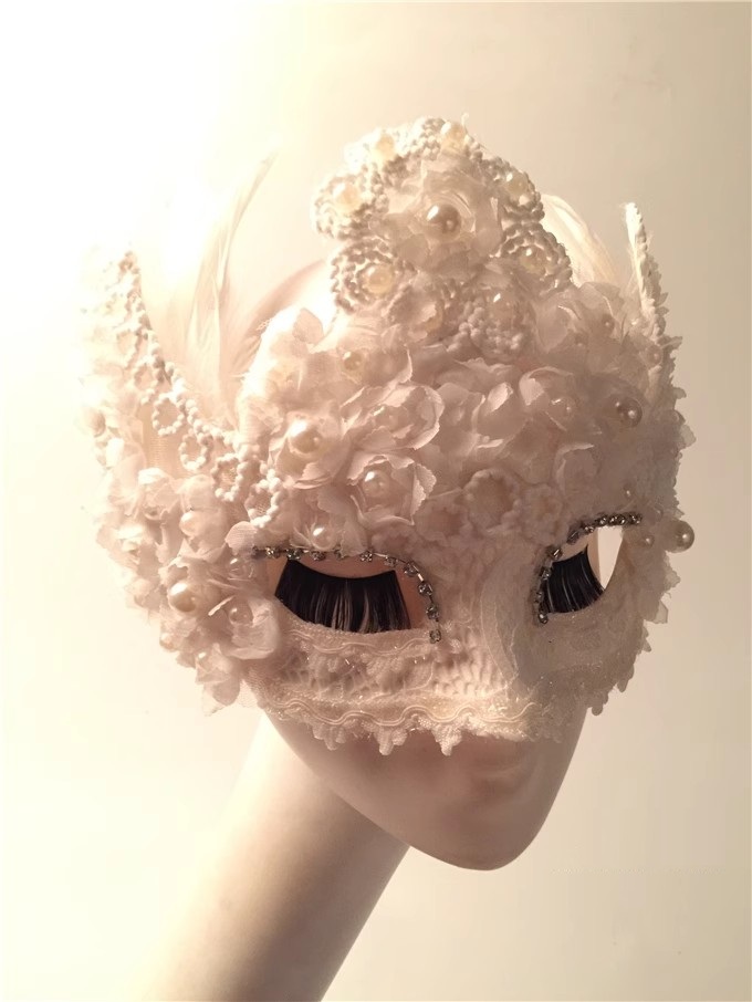 Máscara de encaje de plumas bl - Beauty Halloween Makeup reseña y precio