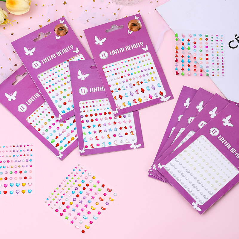 Pegatinas de Gemas Faciales Au - Beauty Gems Makeup reseña y precio