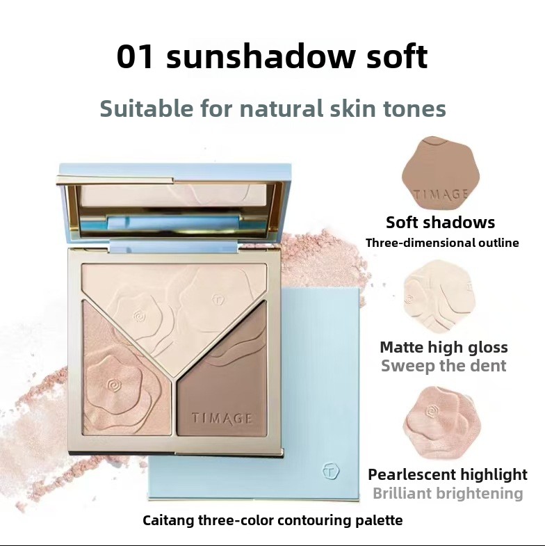 Paleta de contorno TIMAGE vers - Highlighter Bronzer Palette reseña y precio