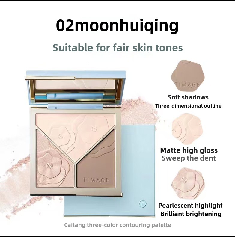 Paleta de contorno TIMAGE vers - Highlighter Bronzer Palette reseña y precio