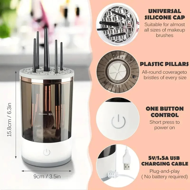 Limpiador de brochas de maquil - Beauty Makeup Brands reseña y precio