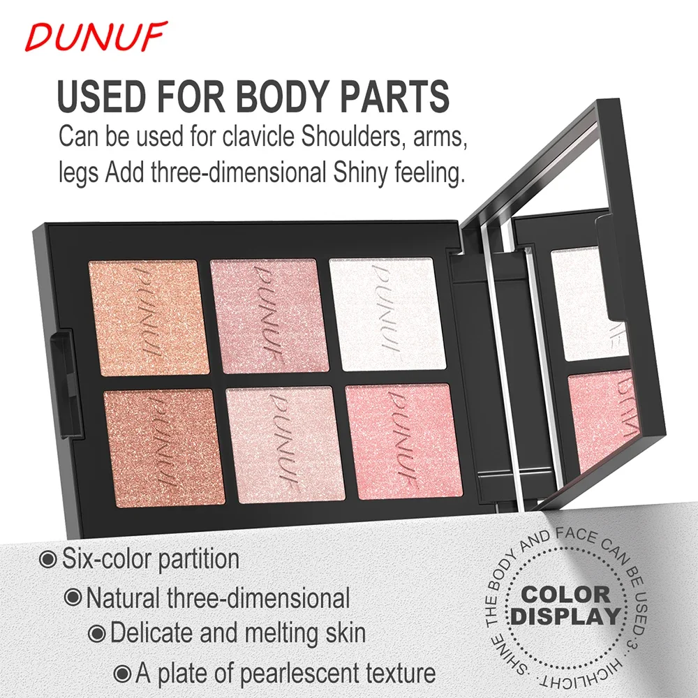 Paleta de resaltadores de 6 co - Highlighter Bronzer Palette reseña y precio